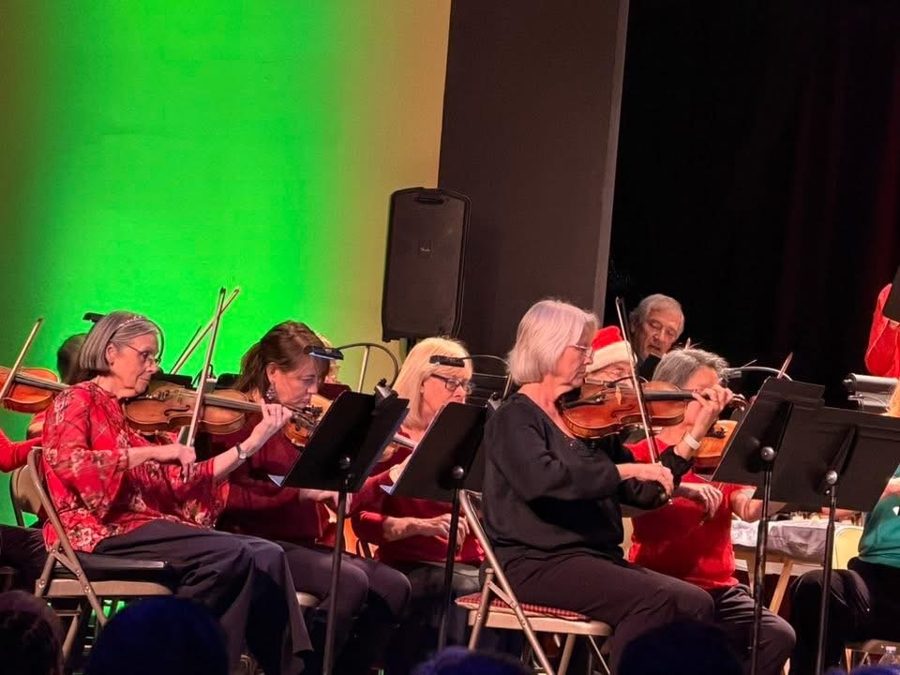 The string section at the Armory, 30th Annual Christmas Festival, December 14, 2025