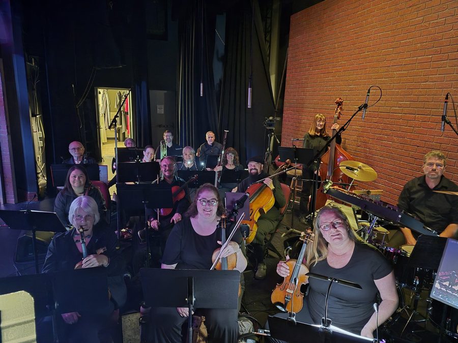 The pit orchestra for Platte Valley Theatre Arts’ Sweeney Todd at the Armory, October 2026. Photo: RDG Photo